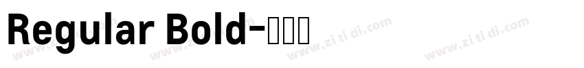 Regular Bold字体转换